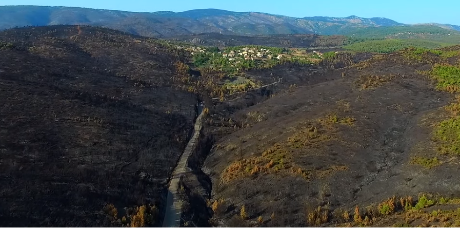 Συγκλονιστικό βίντεο από drone δείχνει το μέγεθος της καταστροφής από τη φωτιά στην Εύβοια