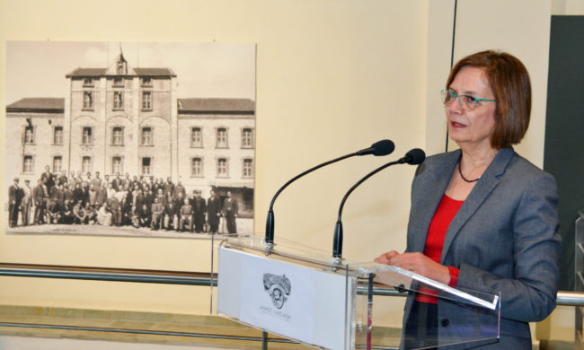 Η υπουργός Πολιτισμού, Μυρσίνη Ζορμπά