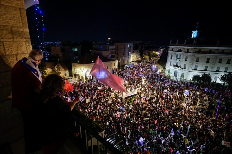 Ισραήλ: Μεγάλες αντικυβερνητικές διαδηλώσεις, τρεις ημέρες πριν από τις εκλογές