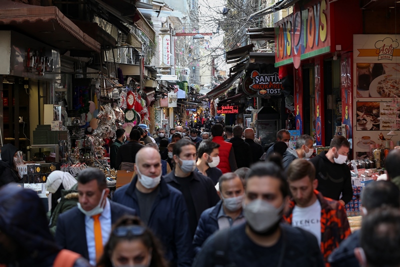 Τουρκία: 62.606 νέα κρούσματα, 288 νέοι θάνατοι από κορονοϊό