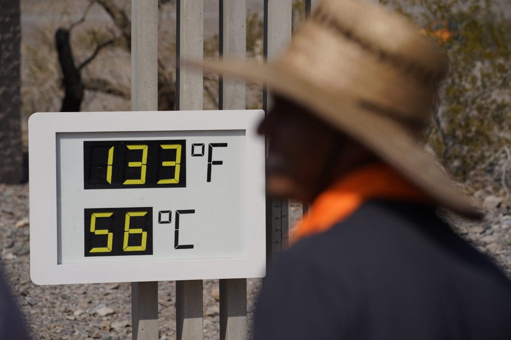 Σφοδρό κύμα καύσωνα στις ΗΠΑ: Το θερμότερο στη Κοιλάδα του Θανάτου έδειξε 56,6 βαθμούς Κελσίου