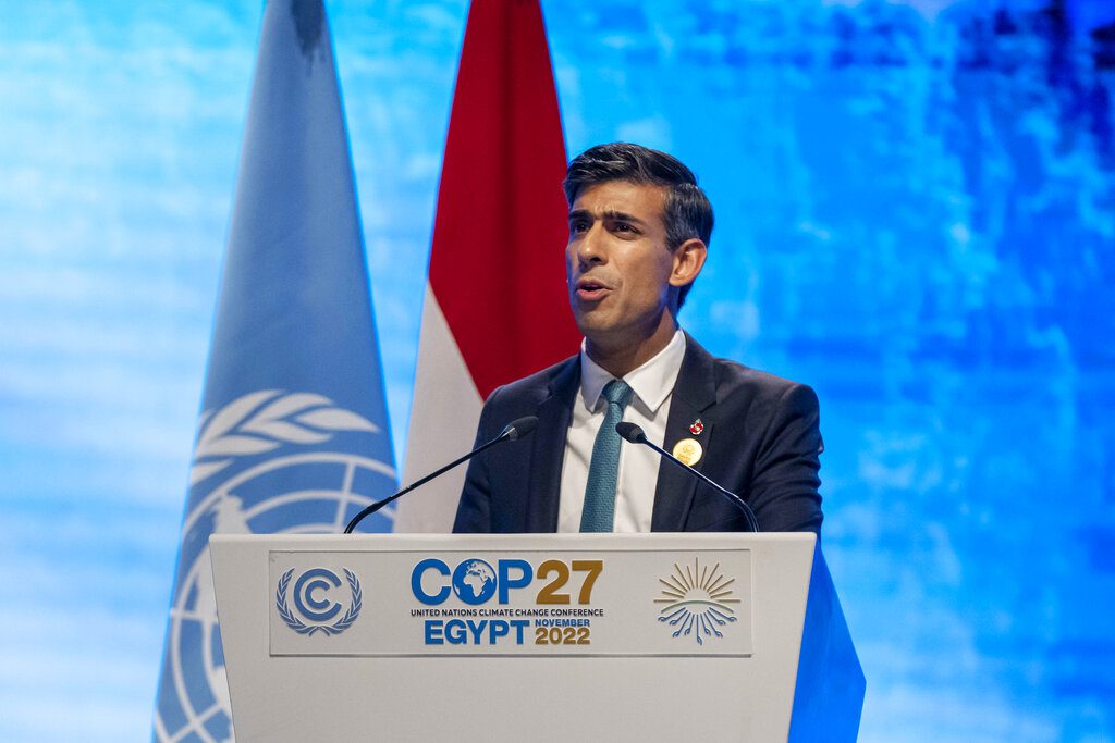 COP27 – Σούνακ: «Πρέπει να κάνουμε περισσότερα» για το κλίμα