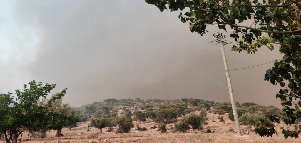 Εκτός ελέγχου η φωτιά στα Δερβενοχώρια: Κλείνει η εθνική οδός Αθηνών – Κορίνθου – Στα όρια με τον Δήμο Μεγαρέων η φωτιά (Video)