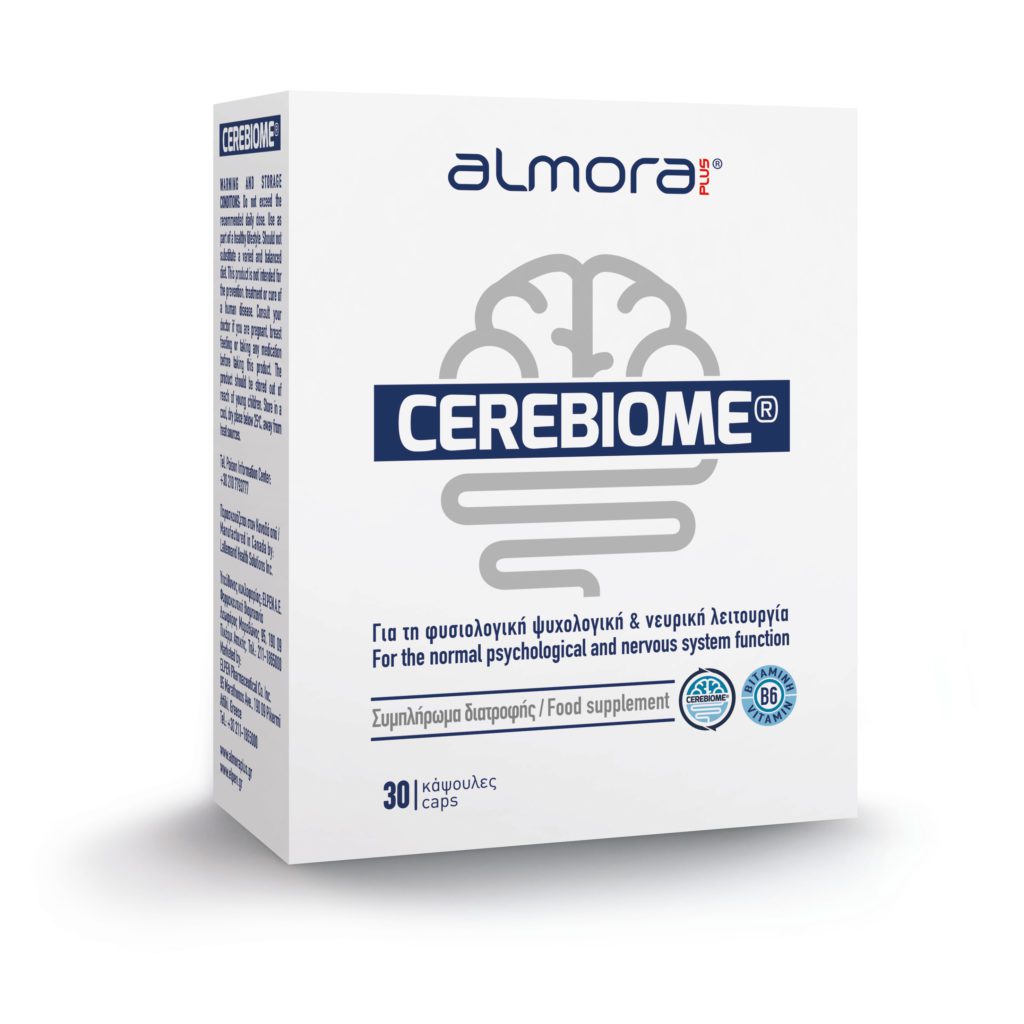 almora PLUS® CEREBIOME®: To νέο ψυχοβιοτικό για την υποστήριξη της φυσιολογικής ψυχολογικής και νευρικής λειτουργίας