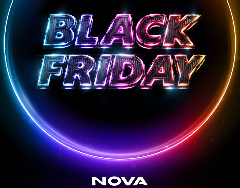 H Black Friday συνεχίζεται με πολύ δυνατές προσφορές σε όλα τα καταστήματα Nova και στο nova.gr