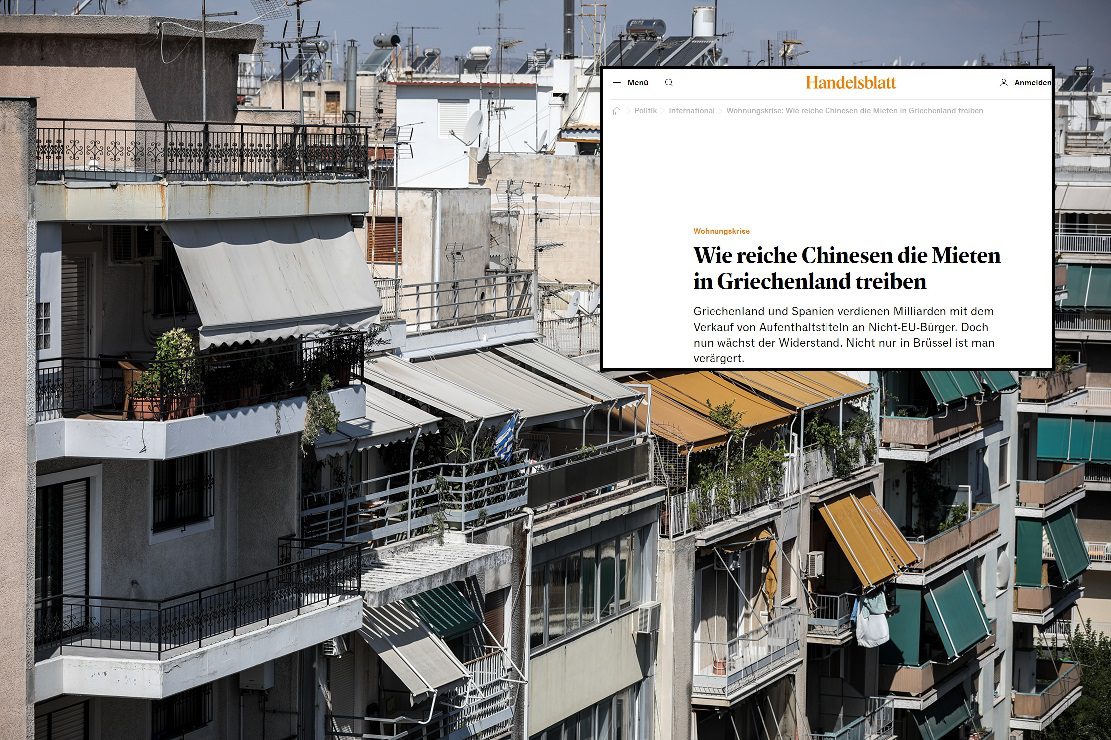 Handelsblatt: How rich Chinese are driving up rents in Greece – 56% rise in the last five years
 – 2024-03-07 19:16:49