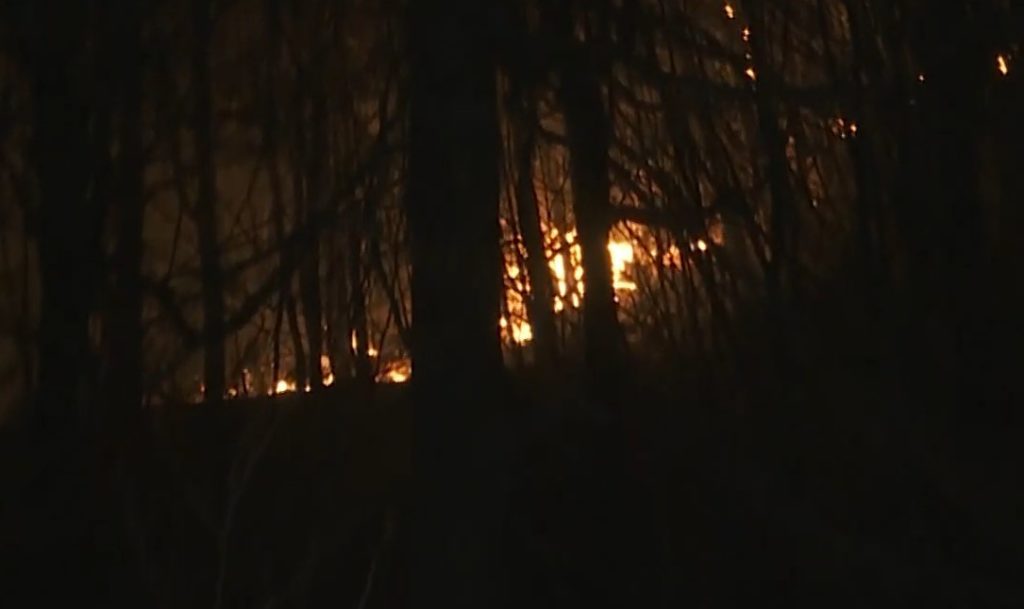 Ολονύχτια μάχη με τις φλόγες στα Πιέρια Όρη (Video)