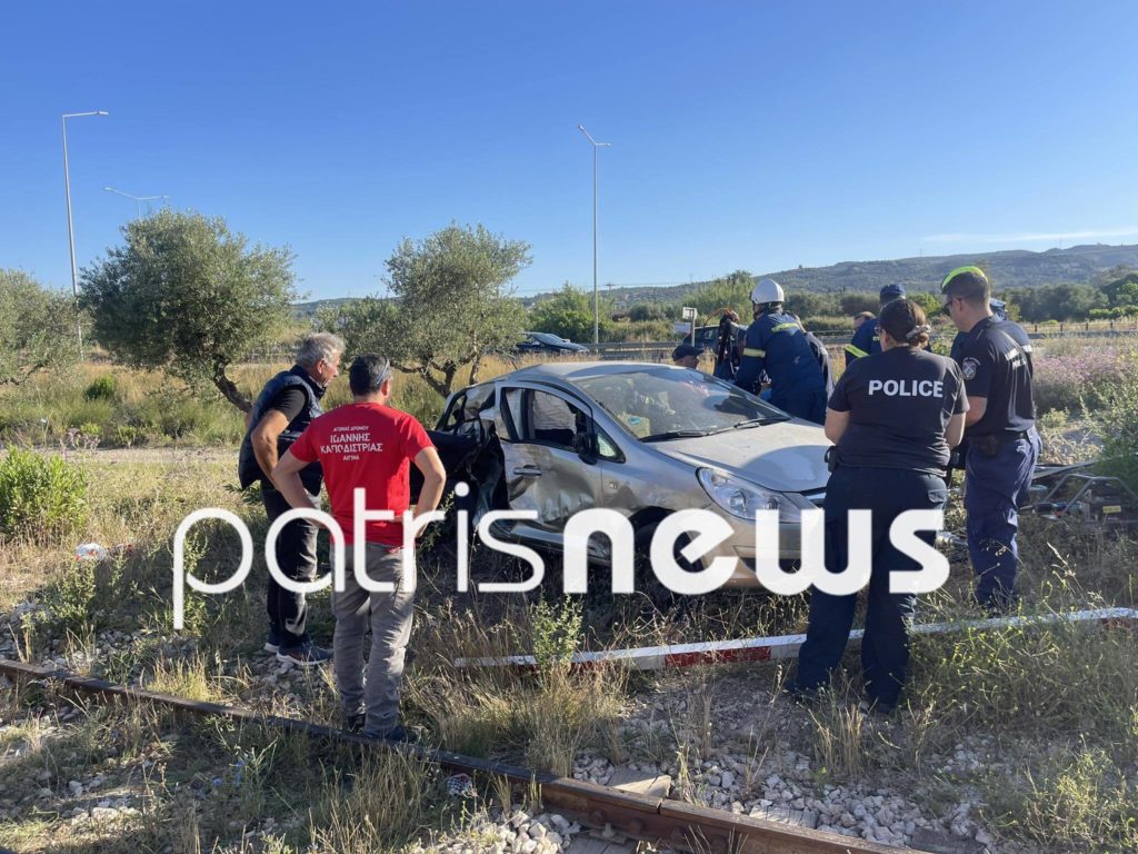 Τραγωδία στον Πύργο: Οδηγός αυτοκινήτου παρασύρθηκε από τρένο (Video – Photos)