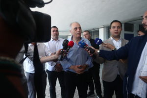 Το εκλογικό του δικαίωμα άσκησε ο πρόεδρος της Ελληνικής Λύσης, Κυριάκος Βελόπουλος
