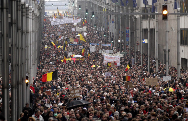Βέλγιο: Χιλιάδες διαδηλωτές στις Βρυξέλλες κατά της άκρας δεξιάς