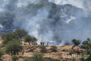 Λέσβος: Άμεση κατάσβεση πυρκαγιάς σε χαμηλή βλάστηση στην Πέτρα