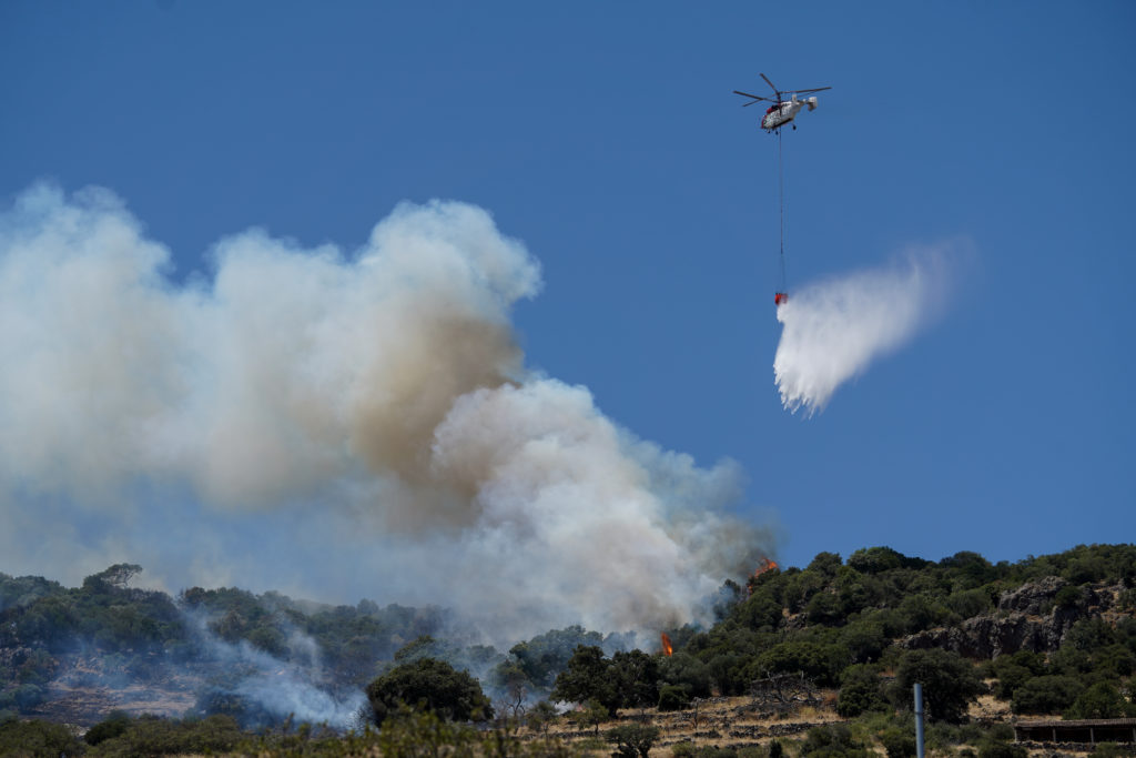 Σέρρες: Σε εξέλιξη η φωτιά στο Χιονοχώρι, χωρίς ενεργό μέτωπο στο Δαφνούδι