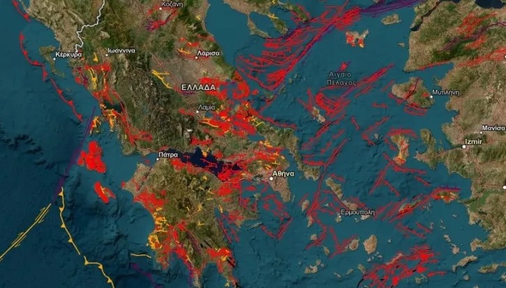 Σεισμοί: Ο διαδραστικός χάρτης με τα ενεργά ρήγματα στην Ελλάδα – Δείτε που βρίσκονται