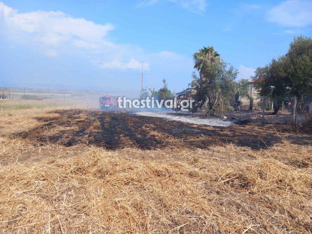 Χαλκιδική: Πυρκαγιά στα Νέα Μουδανιά κοντά σε σπίτια – Καίει ξερά χόρτα (Video)