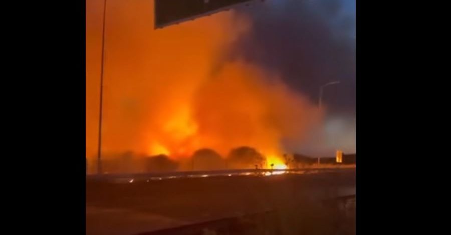 Φωτιά στο τελωνείο των Κήπων στον Έβρο (Video)