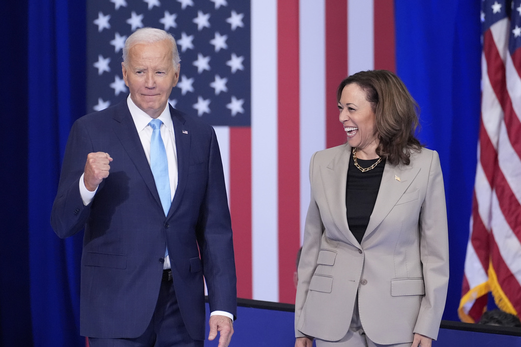 Joe Biden and Kamala Harris express relief that Trump is safe and sound