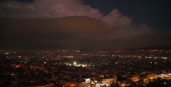 Κακοκαιρία Atena: Timelapse βίντεο αποτυπώνει την καταιγίδα που «σάρωσε» την Αθήνα