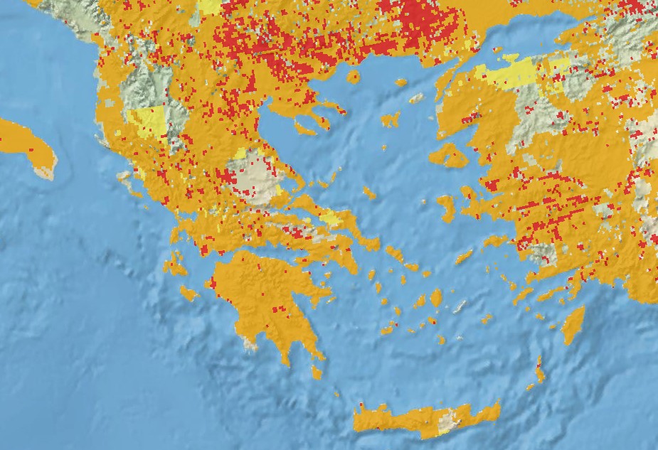 Copernicus: Σε κατάσταση συναγερμού εξαιτίας της ξηρασίας η Βόρεια Ελλάδα