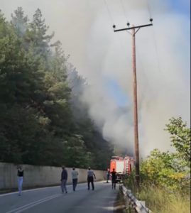 Θεσσαλονίκη: Πυρκαγιά στο περιαστικό δάσος της Ξάνθης &#8211; Μήνυμα από το 112