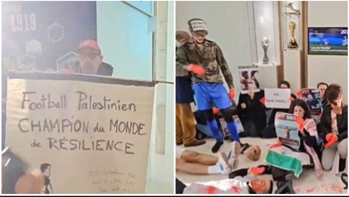 France: Pro-Palestine Activists Invade Football Federation – Protest Israel Match (Video)
 –