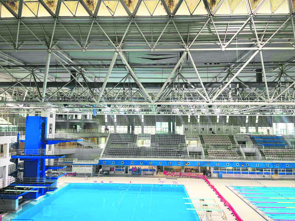 OAKA 2.0: The roof of the swimming pool bent – “Sat” part of the diving pool
 –