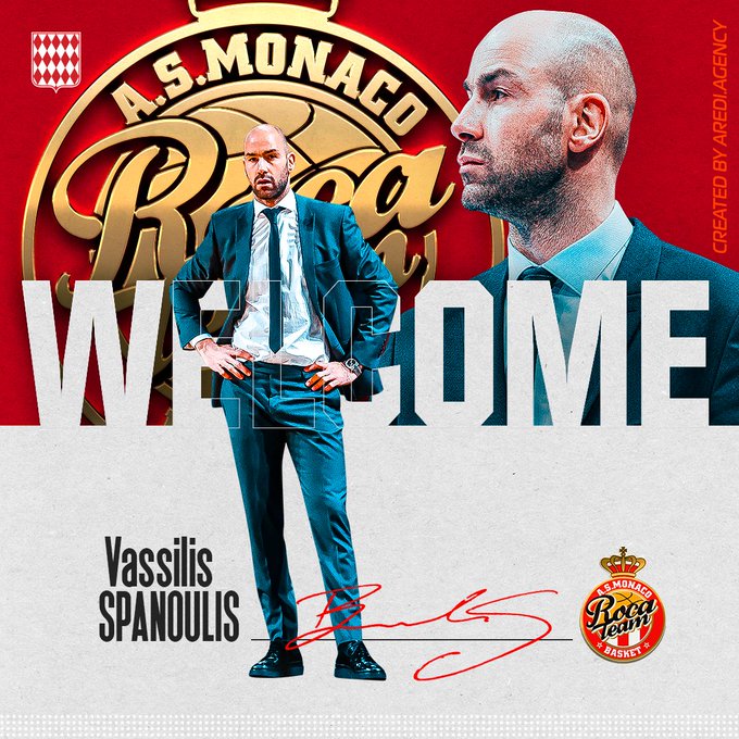 Spanoulis is officially the new coach of Monaco – He will make his debut against Panathinaikos
 –