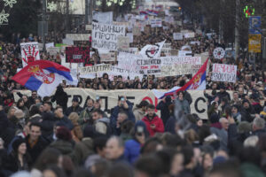 Βελιγράδι: Μεγάλη διαδήλωση φοιτητών κατά της διαφθοράς και της αδιαφάνειας στον κρατικό μηχανισμό