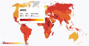 Δείκτης Διαφθοράς CPI: Στην ίδια θέση με την Ναμίμπια η Ελλάδα το 2024