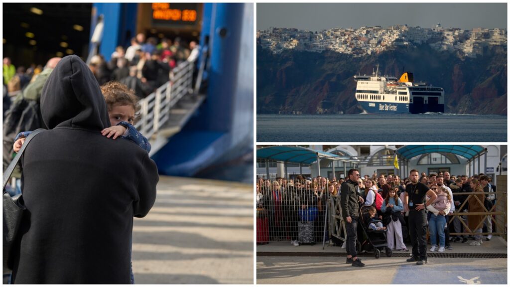 Σαντορίνη: Συνωστισμός στα λιμάνια, κάτοικοι εγκαταλείπουν το νησί – Συνεχείς δονήσεις (Photos – Video)